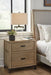 Tomtyn - Light Brown - Two Drawer Night Stand - Simple Home Plus