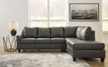 Valderno - Fog - 2-Piece Sectional With Raf Corner Chaise - Simple Home Plus