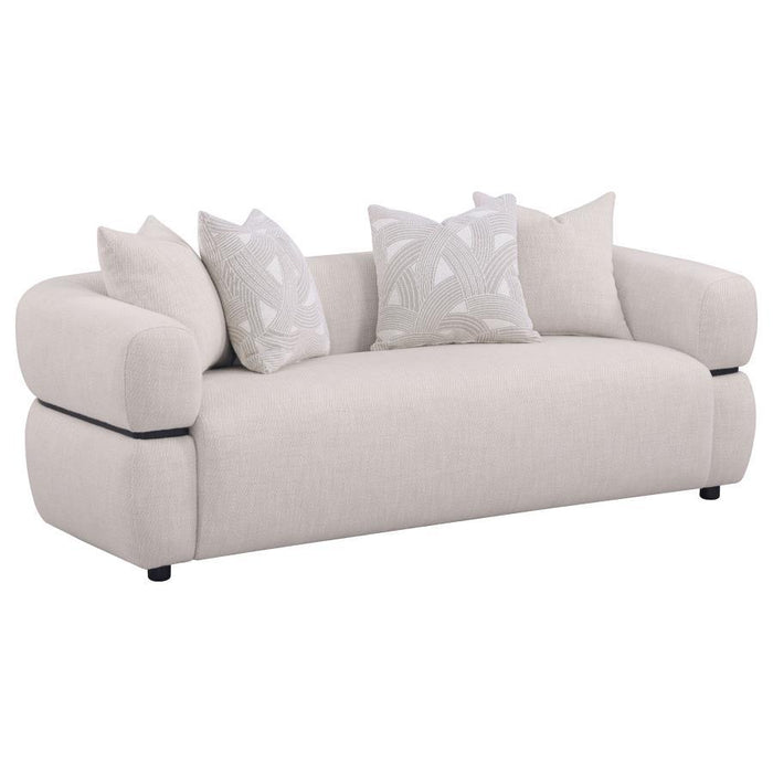 Jeanette - Fabric Upholstered Round Arm Sofa Set - Simple Home Plus