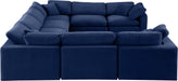 Comfy - 8 Piece Velvet Modular Sectional - Simple Home Plus