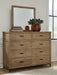Tomtyn - Light Brown - Dresser And Mirror - Simple Home Plus