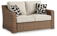 Beachcroft - Beige - Loveseat With Cushion - Simple Home Plus