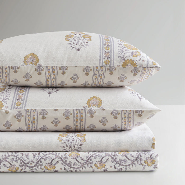 Thalia - King/California King Duvet Set - Blush/Gold