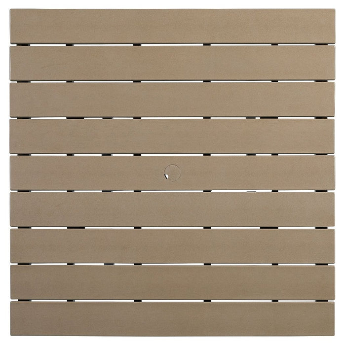 Fairen Trail - Black / Driftwood - Square Counter TBL w/Umb OPT - Simple Home Plus