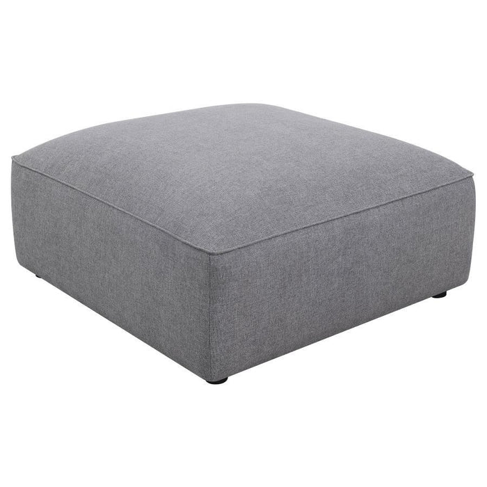 Jennifer - Square Upholstered Ottoman - Simple Home Plus