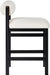 Roundhill - Fabric Counter Stool - Black Frame - Simple Home Plus