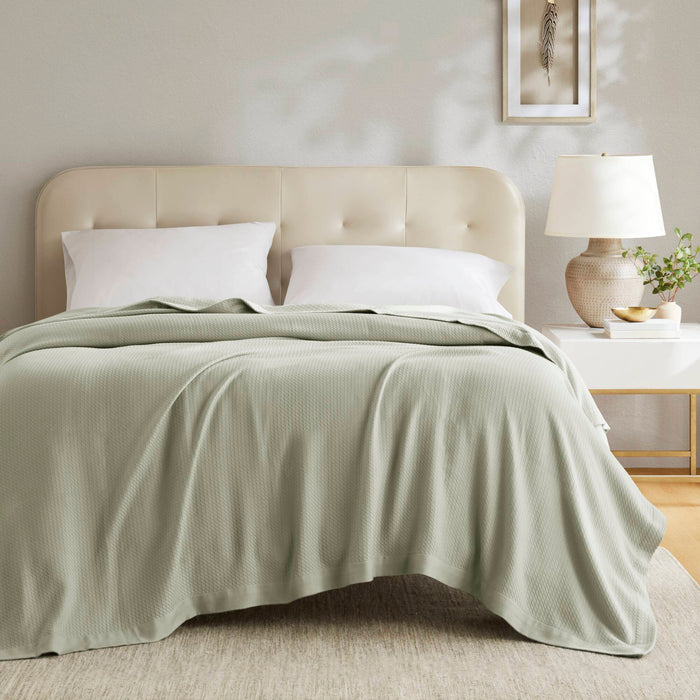 Egyptian Cotton - Full/Queen Blanket - Sage Green - Simple Home Plus