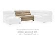 SimpleJoy - Armless Loveseat - Sand - Simple Home Plus