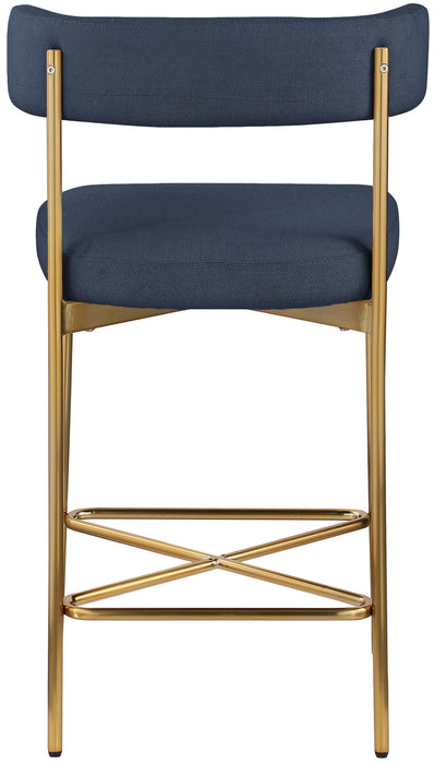 Rivage - Durable Stool With Gold Frame (Set of 2) - Simple Home Plus