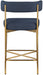 Rivage - Durable Stool With Gold Frame (Set of 2) - Simple Home Plus