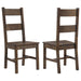 Coleman - Dining Side Chair (Set of 2) - Rustic Golden Brown - Simple Home Plus