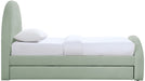 Andaz - Chenille Fabric Upholstered Trundle Bed - Simple Home Plus