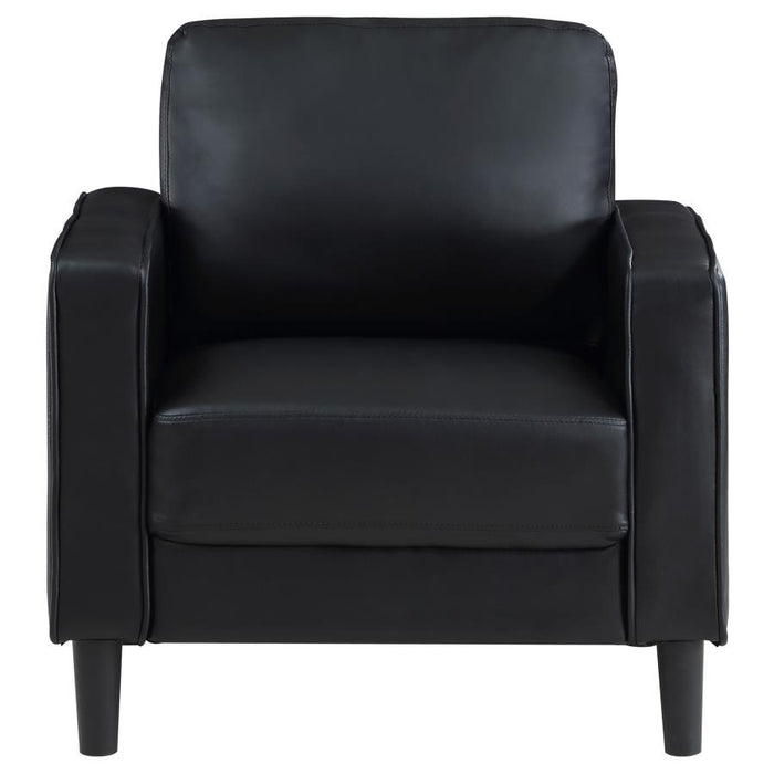 Ruth - Upholstered Track Arm Accent Chair - Simple Home Plus