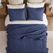 Quebec - Twin Reversible Bedspread Set - Navy - Simple Home Plus