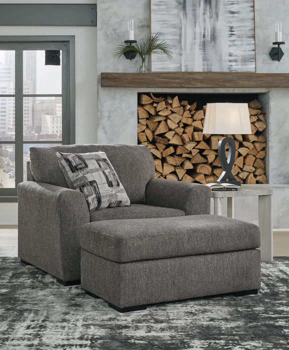 Gardiner - 2 Pc. - Chair And A Half, Ottoman - Pewter - Simple Home Plus