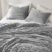 Avril - Twin/Twin Long Fluffy Ribbed Plush Comforter Set - Gray - Simple Home Plus