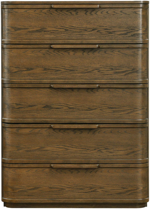 Tiberio - Oak Veneer And Solid Wood Chest - Simple Home Plus