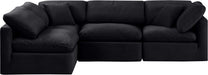 Indulge - Velvet 4 Piece Modular Sectional - Simple Home Plus