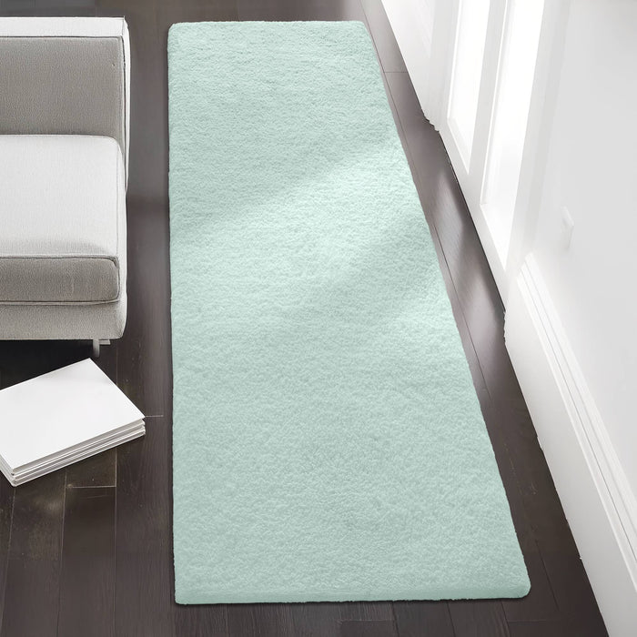 Marshmallow - 24" x 40" Bath Rug - Seafoam - Simple Home Plus