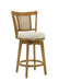 Isla - 26" Amber Glow Counter Height Rubberwood Swivel Barstool - Simple Home Plus