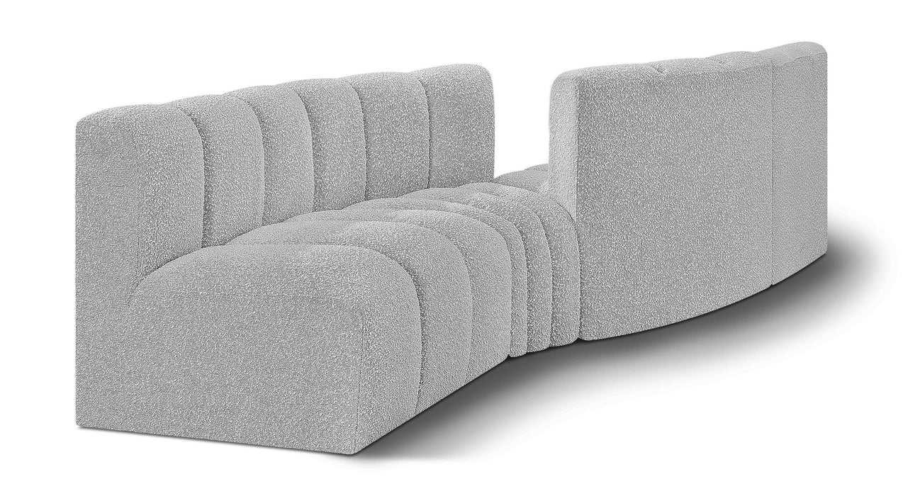 Arc - Boucle Fabric 4 Piece Sofa - Simple Home Plus
