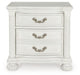 Montelaine - Antique White - Three Drawer Night Stand - Simple Home Plus