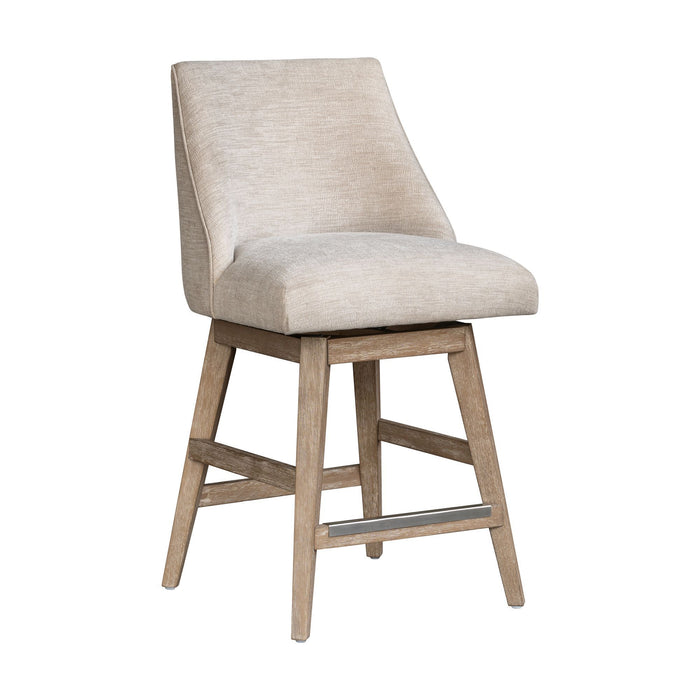 Winfield - Swivel Counter Stool - Gray - Simple Home Plus
