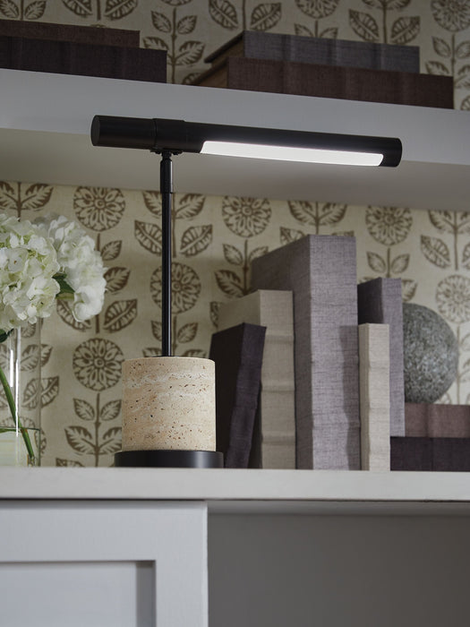 Vinmour - Brown / Beige - Metal Desk Lamp - Simple Home Plus