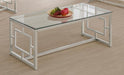Merced - Glass Top Metal Table - Simple Home Plus