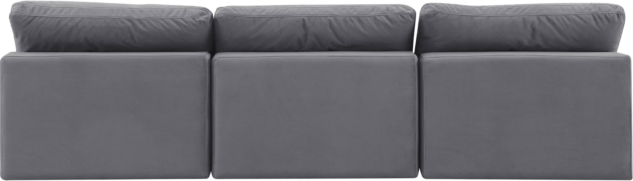 Comfy - Velvet Modular Armless Sofa 3 Seats - Simple Home Plus
