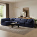 Indulge - Velvet 5 Piece Modular Sectional - Simple Home Plus