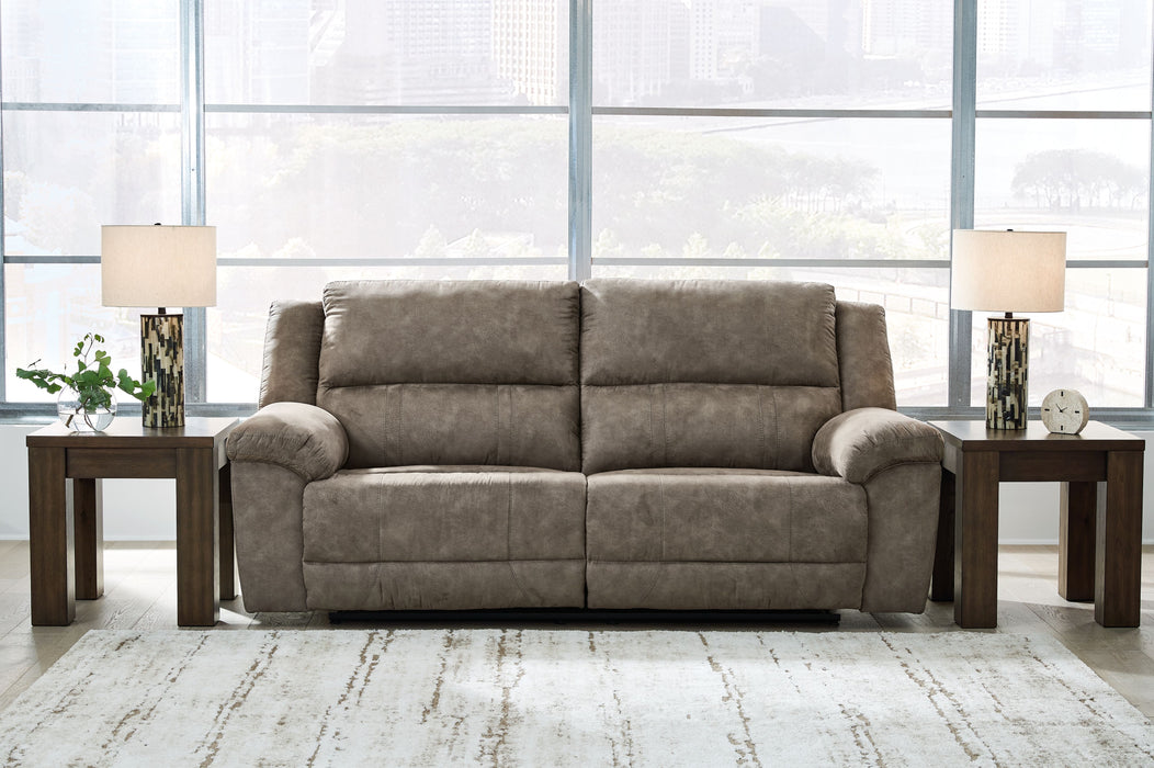 Laresview - Fossil - 2 Seat Reclining Sofa - Simple Home Plus