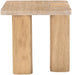 Ravenna - Genuine Fabric Travertine And Oak Wood Table - Simple Home Plus