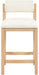 Roundhill - Faux Leather Counter Stool - Natural Frame - Simple Home Plus