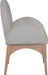 Waldorf - Chenille Dining Arm Chair With Natural Legs - Simple Home Plus