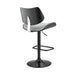 Leland - Adjustable Bar Stool - Gray / Black - Simple Home Plus