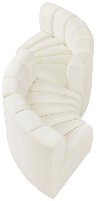 Arc - Velvet 4 Piece Curved Modular Sofa - Simple Home Plus