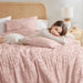 Gigi - Full/Queen Comforter Mini Set - Pink - Simple Home Plus