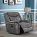 Conrad - Upholstered Padded Arm Glider Recliner - Gray - Simple Home Plus