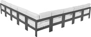 Nizuc - Outdoor Patio 9 Piece Modular Sectional With Gray Frame - Simple Home Plus