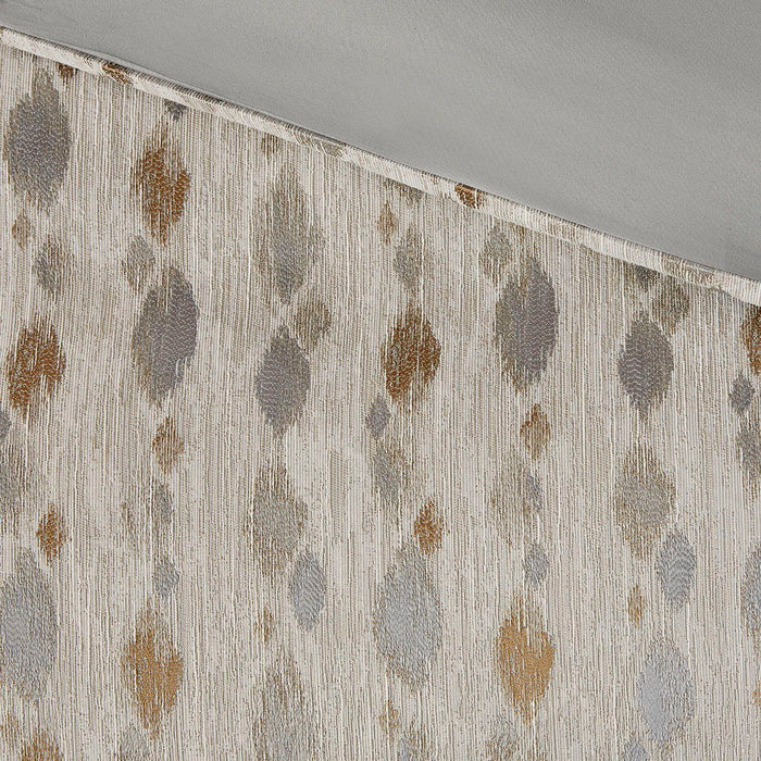 Sanctuary - Queen Comforter Queen 8 Piece Set - Taupe Gold - Simple Home Plus