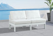 Nizuc - Outdoor Patio 2 Seat Armless Modular Sofa With White Frame - Simple Home Plus