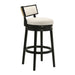 Noely - Modern Farmhouse Swivel Wood Bar Height Kitchen Bar Stool - Simple Home Plus