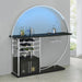 Risley - 2-Door Circular LED Home Bar With Wine Storage - Simple Home Plus