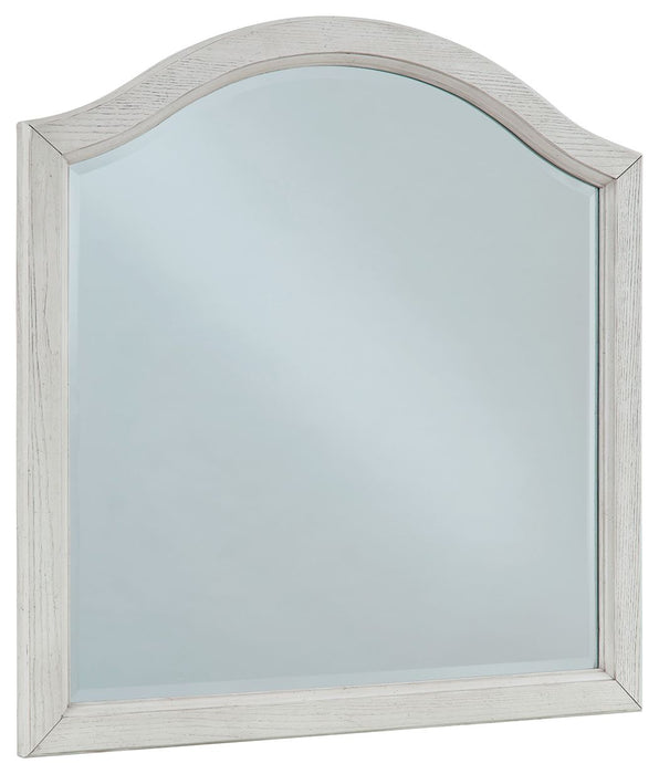 Robbinsdale - Bedroom Mirror - Youth - Antique White - Simple Home Plus