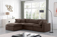 Comfy - 4 Piece Velvet Modular Sectional With Chaise - Simple Home Plus