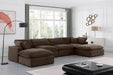 Comfy - 6 Piece Velvet Modular Double Chaise Sectional - Simple Home Plus
