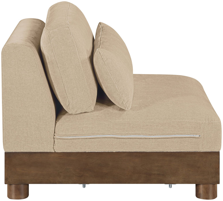 Turin - Chenille Fabric Upholstered Modular Armless Chair - Simple Home Plus