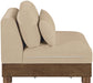Turin - Chenille Fabric Upholstered Modular Armless Chair - Simple Home Plus