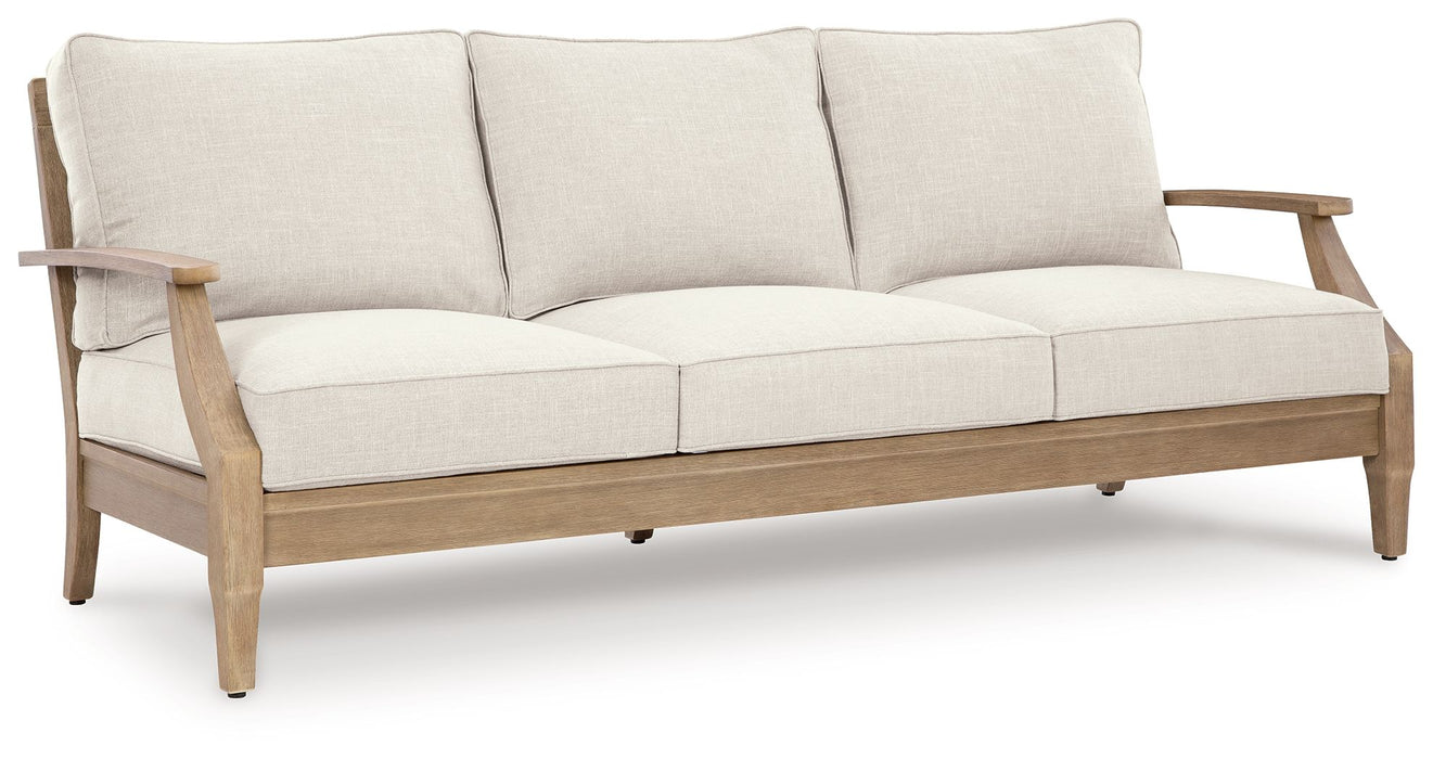 Carter Hall - Sofa With Cushion - Beige - Simple Home Plus